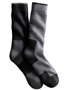 Blancheporte Sada 2 párů pracovních ponožek černá+šedá 47/50