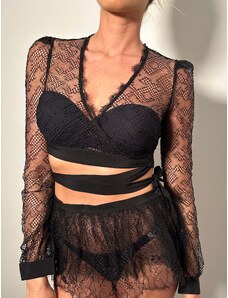 Agent Provocateur Elsey wrap top