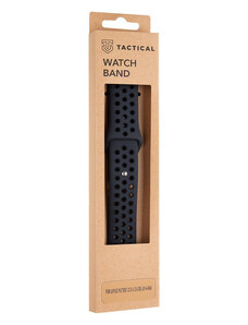 Tactical 161 Double Silikonový Řemínek pro Apple Watch 1/2/3/4/5/6/7/8/9/SE 42/44/45mm černá