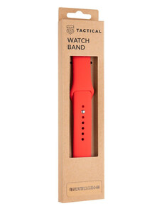 Tactical 498 Silikonový Řemínek pro Apple Watch 1/2/3/4/5/6/7/8/9/SE 42/44/45mm červená