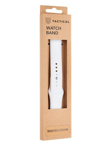 Tactical 499 Silikonový Řemínek pro Apple Watch 1/2/3/4/5/6/7/8/9/SE 42/44/45mm bílá