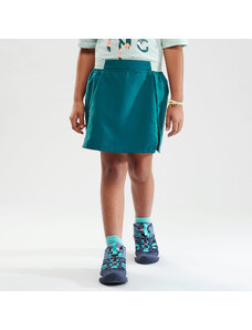 QUECHUA Dívčí turistická sukně s kraťasy MH 100 tyrkysová