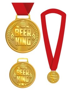 GUIRCA Medaile Beer King - pivní král - pivo - Rozlučka se svobodou