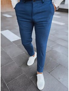 Buďchlap Tmavě modré stylové chinos kalhoty