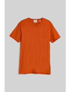 TRIČKO GANT SLIM SHIELD V-NECK T-SHIRT oranžová XS