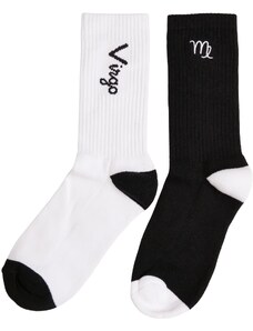 MT Accessoires Ponožky Zodiac 2-Pack black/white virgo