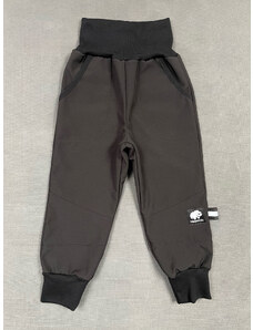 Hippokids softshellové kalhoty Basic black