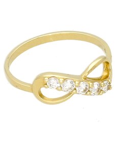 Goldstore Zlatý prsten nekonečno zirkony
