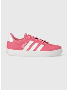 Semišové sneakers boty adidas COURT růžová barva, ID9075