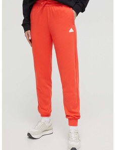 Tepláky adidas červená barva, s potiskem, IS4285