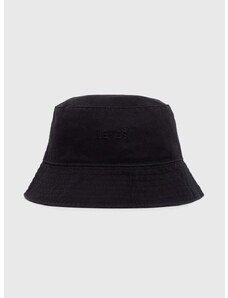 Bavlněná čepice Levi's černá barva