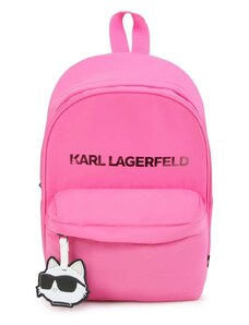 Dětský batoh Karl Lagerfeld růžová barva, velký, s aplikací
