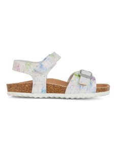 Dětské sandály Geox ADRIEL bílá barva