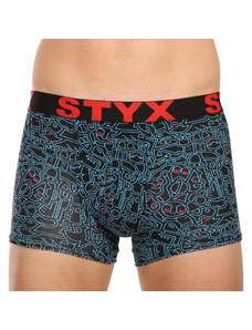 Pánské boxerky Styx art sportovní guma doodle (G1256/2)