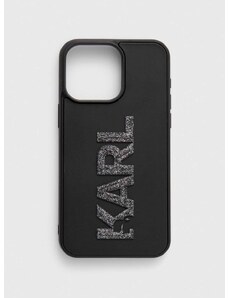 Obal na telefon Karl Lagerfeld iPhone 15 Pro Max 6.7" černá barva