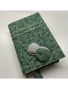 Mks Obal na knihu, cestovní deník + kosmetické zrcátko: zelené rostliny