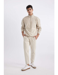 DEFACTO Standard Fit Rib Hem Thick Sweatshirt Fabric Sweatpants