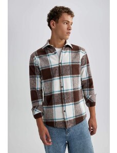 DEFACTO Regular Fit Woodcutter Plaid Long Sleeve Shirt