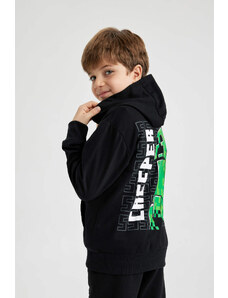 DEFACTO Regular Fit Minecraft Licensed Crew Neck Sweatshirt