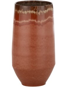 Hnědá keramická váza J-line Alone 50,5 cm