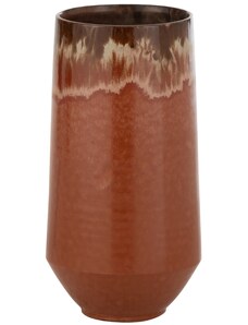 Hnědá keramická váza J-line Alone 40,5 cm