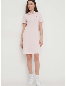 Šaty Tommy Hilfiger růžová barva, mini, WW0WW37853