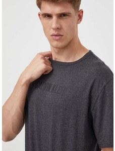 Bavlněné společenské tričko Calvin Klein Underwear šedá barva, s potiskem