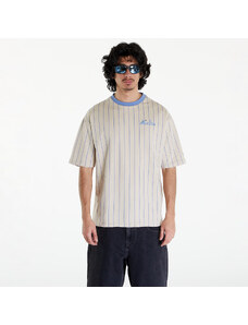 Pánské tričko New Era Pinstripe Oversized T-Shirt UNISEX Stone/ Copen Blue
