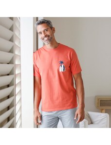 Blancheporte Pyžamové tričko s krátkými rukávy, motiv "surf" oranžová 77/86 (S)