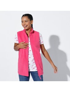 Blancheporte Fleecová vesta na zip růžová 52