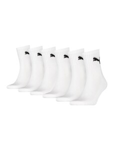 Blancheporte Sada 6 párů polo ponožek Short Crew, bílé nebo černé bílá 43/46