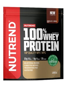 NUTREND 100% WHEY PROTEIN 1000g, sáček, čokoláda+kakao