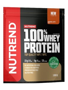 NUTREND 100% WHEY PROTEIN 1000g, sáček, karamelové latté