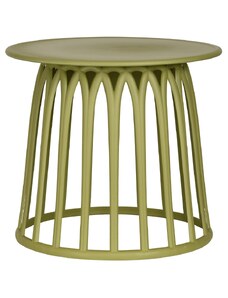 Hoorns Zelený plastový zahradní odkládací stolek Brian 50 cm