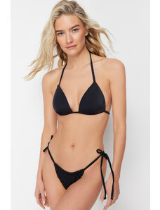 Trendyol Black Triangle Bikini Top