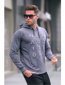 Madmext Anthracite Hoodie and Sweatshirt 2689