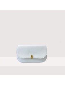 COCCINELLE MAGIE KOŽENÁ MINI BAG BRILLANT WHITE SS24