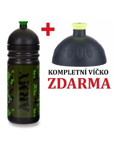 R&B Mědílek Zdravá lahev 0,7 l Army + kompletní víčko Zdarma