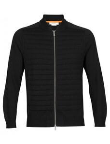 Icebreaker Mens ICL ZoneKnit Insulated Knit Bomber, Black