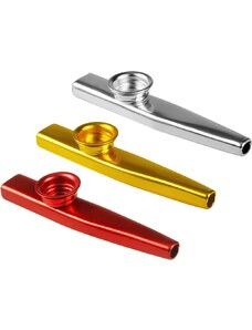 Sada 3 ks Kazoo - Červené, stříbrné, zlaté