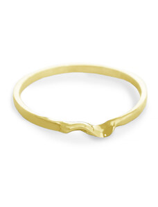 Klára Bílá Jewellery Zlatý minimalistický prsten Split 41 (13,0mm), Zlato 585/1000
