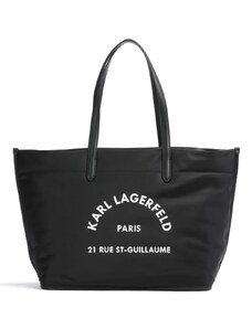 Karl Lagerfeld Rue St Guillaume nylon tote kabelka černá