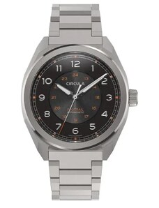 Circula Watches Stříbrné pánské hodinky Circula s ocelovým páskem ProTrail - Black 40MM Automatic