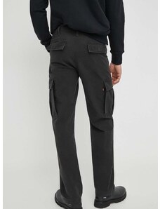 Kalhoty Levi's pánské, černá barva, jednoduché