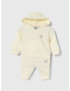 Kojenecká tepláková souprava adidas Originals béžová barva