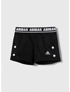 Dětské kraťasy adidas černá barva, hladké