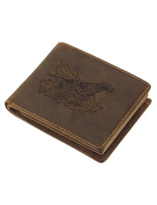 Green Deed Pánská kožená lovecká peněženka se psem (GPPN390)