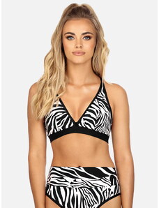 Miss Lou Miękki biustonosz kąpielowy I Bikini zebra print (S (36))