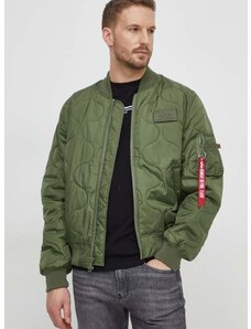 Bomber bunda Alpha Industries MA-1 ALS zelená barva, přechodná