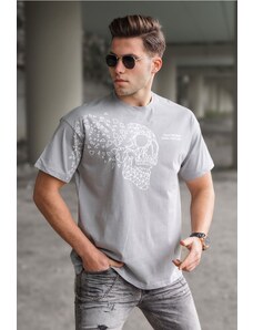 Madmext Men's Gray T-Shirt 5251